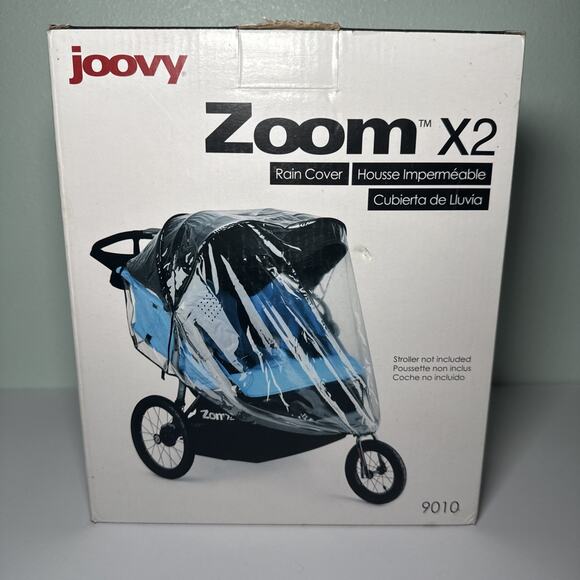 Joovy Zoom X2 Stroller Rain Cover, Transparent #9010 double NEW - Picture 1 of 3